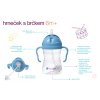 B.Box Hrneček s brčkem - modrý 240 ml
