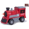 Lokomotiva červená 22,5 cm na setrvačník se světlem a zvukem