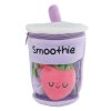 Fluffy Menu Smoothie nápoj 25 cm plyšový se 3ks ovoce, tři barvy