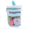 Fluffy Menu Smoothie nápoj 25 cm plyšový se 3ks ovoce, tři barvy