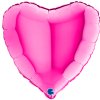 Fóliový balónek srdce 46cm Magenta