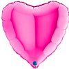 Fóliový balónek srdce - Magenta růžový - 46 cm
