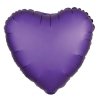Fóliový balónek srdce 43cm Fialový