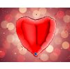 Fóliový balónek srdce 46cm Červené