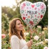 Fóliový balónek srdce Miluji Tě 43cm