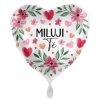 Fóliový balónek srdce Miluji Tě 43cm