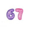 Six Seven strečová čísla sugar růžová