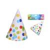 Párty čepičky puntíky barevné, 6ks