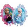 63 x 78 cm fóliový balónek zrcadlo - Frozen Anna a Elsa