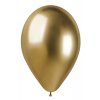 #088 Chromový latexový balónek 33 cm - SHINY Zlatá