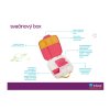B.box Svačinový box velký - indigo/růžový