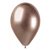 Chromový latexový balónek 33cm SHINY rose gold  #096