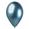 Chromový latexový balónek 33cm Shiny Modrá #092