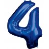 Fóliový balónek  86 cm číslice 4 - barevné varianty