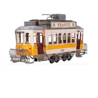 🚋 ŽLUTÁ RETRO TRAMVAJ PRAGUE (27,5 CM) – KOVOVÝ SKVOST ✨🇨🇿 Hledáte dokonalý suvenýr z Prahy nebo parádní přírůstek do...