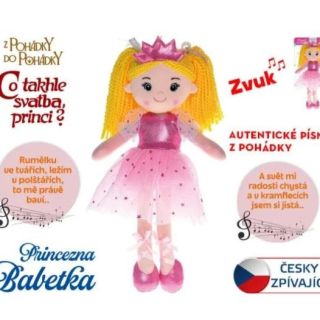 Zpívající panenka Princezna Babetka s licencí České televize pro všechny malé milovnice pohádek! 👑🎶✨ Nádherná látková...
