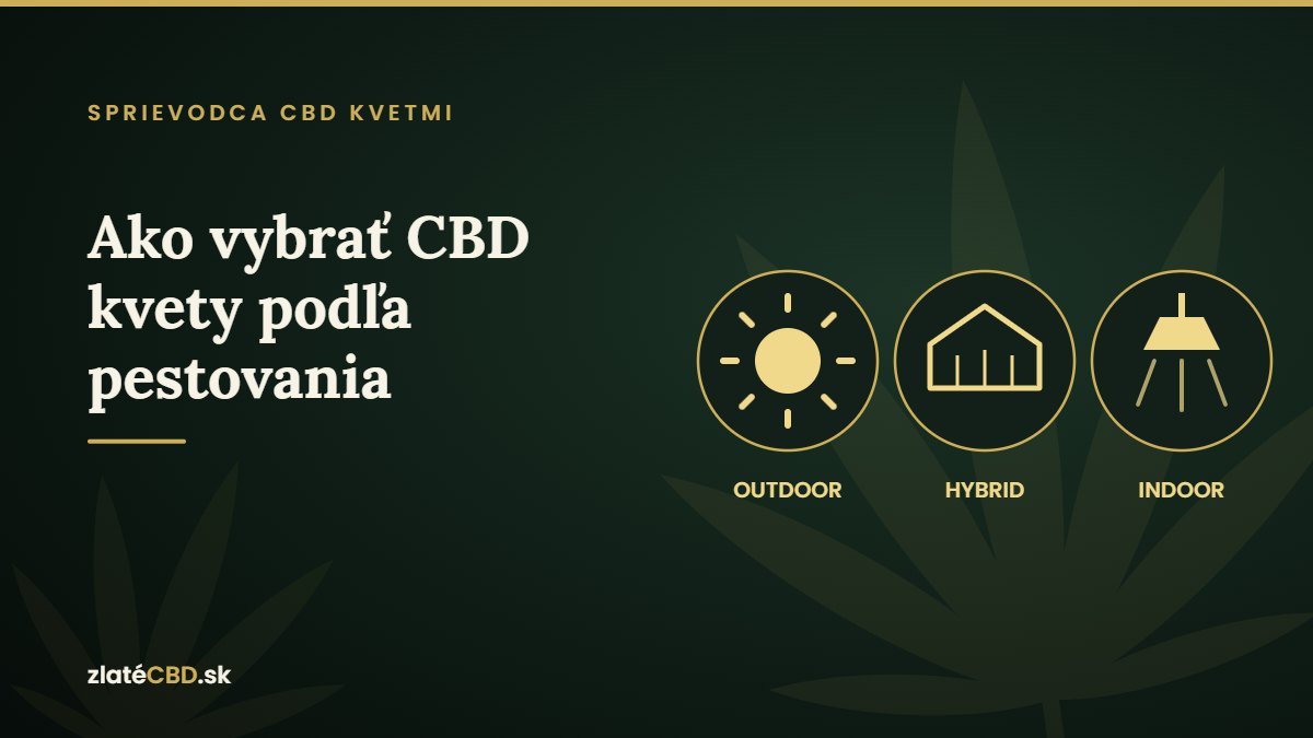 Indoor, outdoor alebo skleník: ako vybrať CBD kvety a čo prezrádzajú terpény