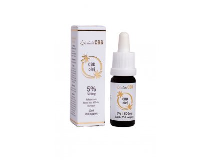 Zlatý CBD Olej 5% Full spectrum 10ml