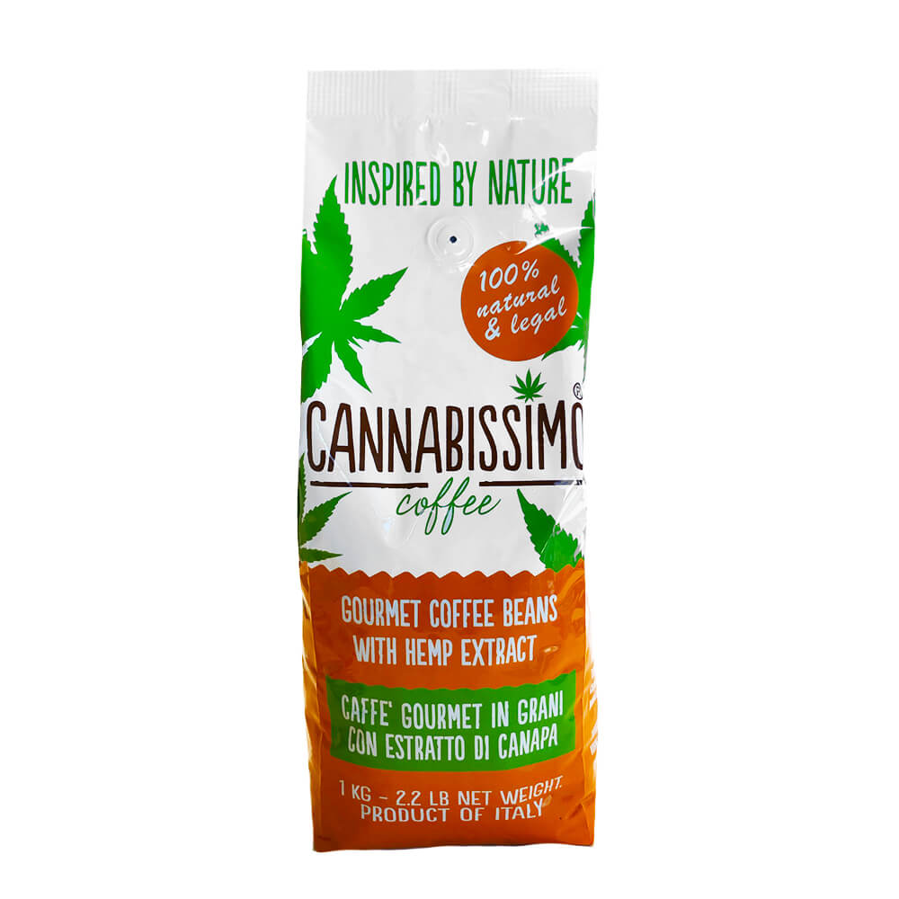 Cannabissimo - Konopná káva zrnková 1 kg