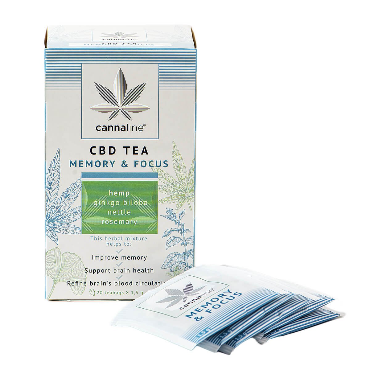 CBD čaj na pamäť a sústredenie - 20 porcií 30g