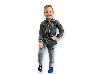 Nunu mikina/košeľa na zips čierna