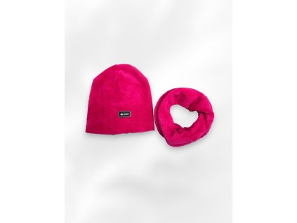 bymimi set čiapka s tunelom fuchsia Photoroom