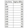 tabulka leginy lily grey