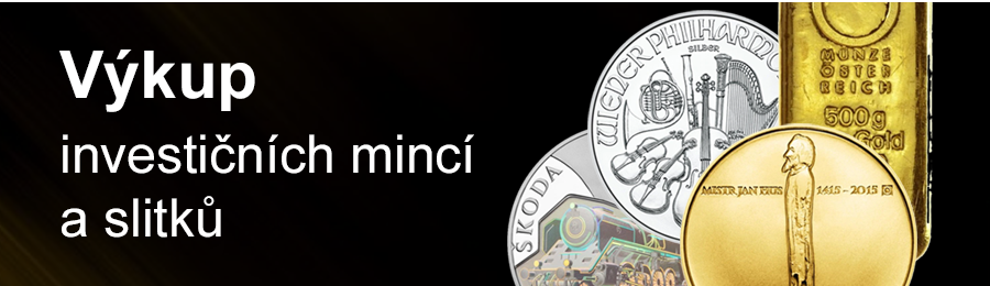 Výkup zlatých a stříbrných mincí a slitků