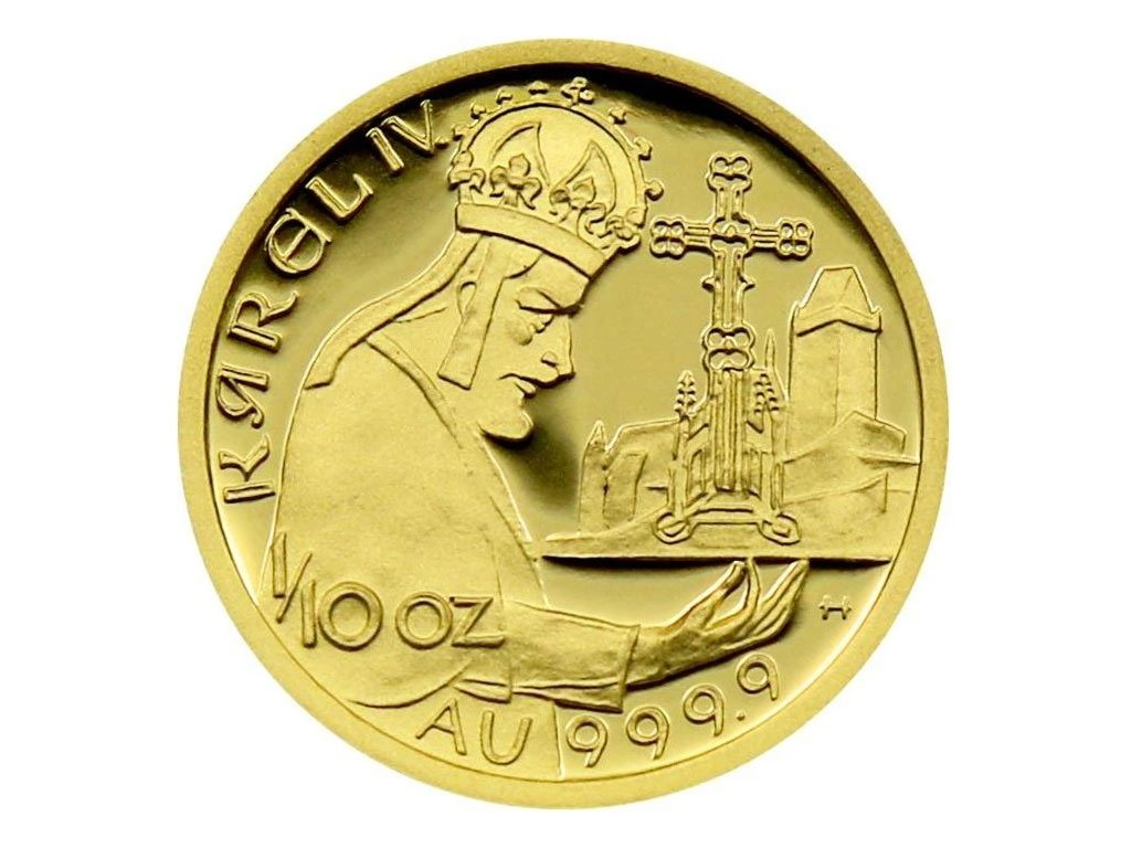 1000 Kč Založení hradu Karlštejn 1998 proof
