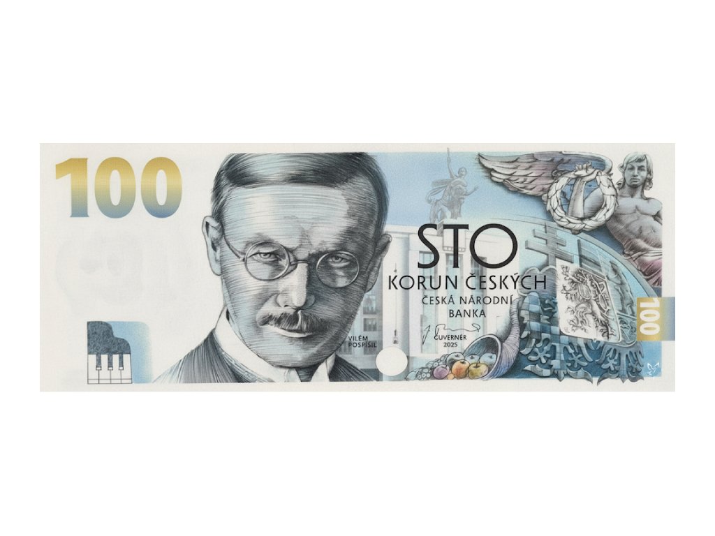 bankovka 100 Kč Vilém Pospíšil 2026 A