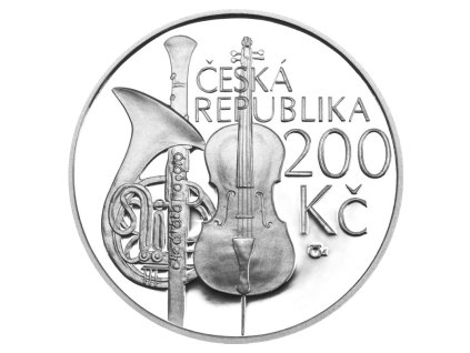 Stříbrná mince 200 Kč Zahájení výuky na Pražské konzervatoři 2011 proof