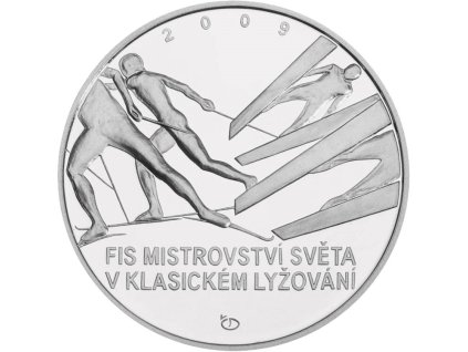 200 Kč Mistrovství světa v klasickém lyžování 2009 proof