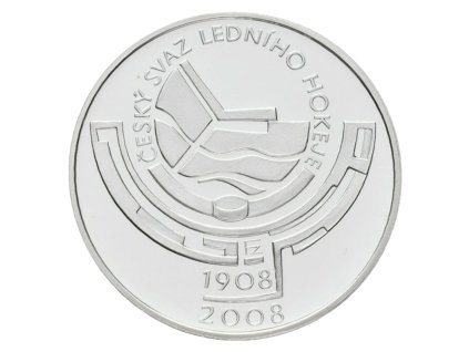 Stříbrná mince 200 Kč Založení českého hokejového svazu 2008 standard