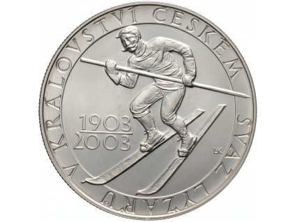 200 Kč Ustavení Svazu lyžařů v Království českém 2003 BK A