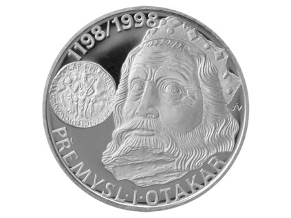 1626 stribrna mince 200 kc korunovace premysla i otakara ceskym kralem 1998 proof