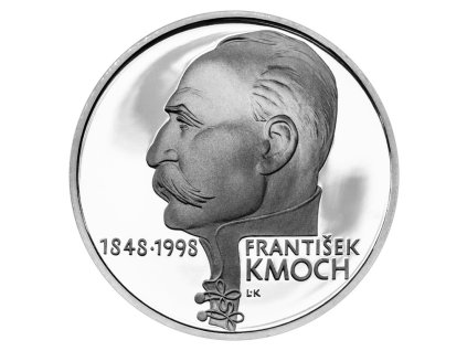 1632 stribrna mince 200 kc frantisek kmoch 1998 proof