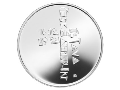 1740 stribrna mince 200 kc schvaleni ustavy cr 1993 proof