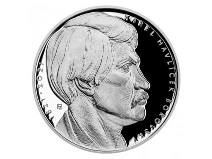 Stříbrná mince 200 Kč Karel Havlíček Borovský 2021 proof