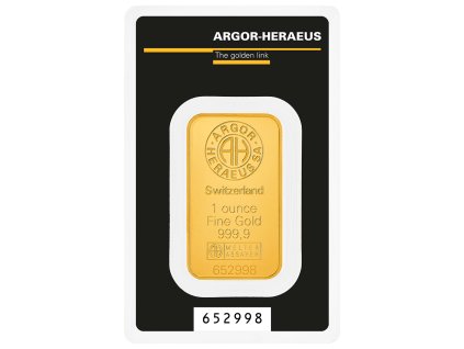 zlaty slitek Argor Heraeus SA 1Oz A