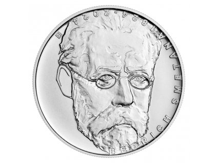 Stříbrná mince 200 Kč Bedřich Smetana 2024 standard