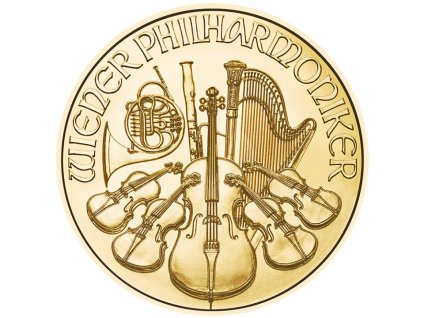 Zlatá investiční mince Wiener Philharmoniker 1 4 Oz