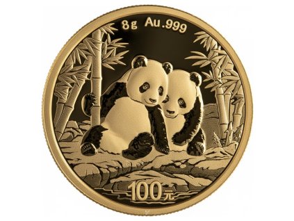 Zlatá mince Panda 8g 2026