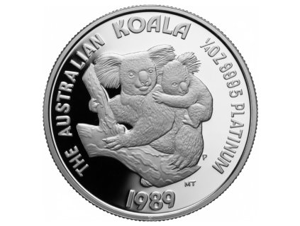 Platinová investiční mince Koala 1 4 Oz A