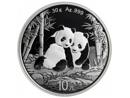 Stříbrná investiční mince Panda 30g 2026 A