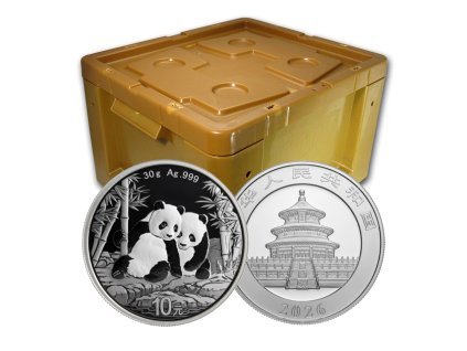 Stříbrná mince Panda 30g Monster box