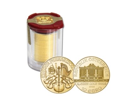 Zlatá mince Wiener Philharmoniker 1 10 Oz 20ks