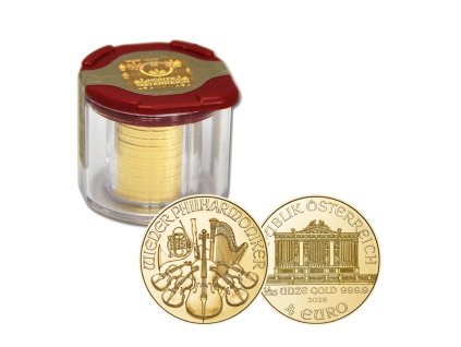 Zlatá mince Wiener Philharmoniker 1 25 Oz 20ks