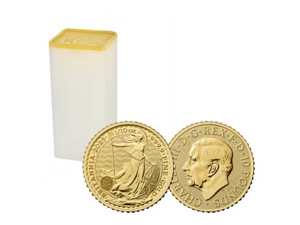 Zlatá mince Britannia 1 10 Oz (25ks)