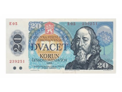 20 Koruna 1988 UNC | Československo