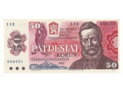 50 Koruna 1987 UNC | Československo